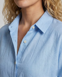 Liana Linen Blouse with Oversized