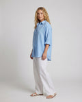 Liana Linen Blouse with Oversized