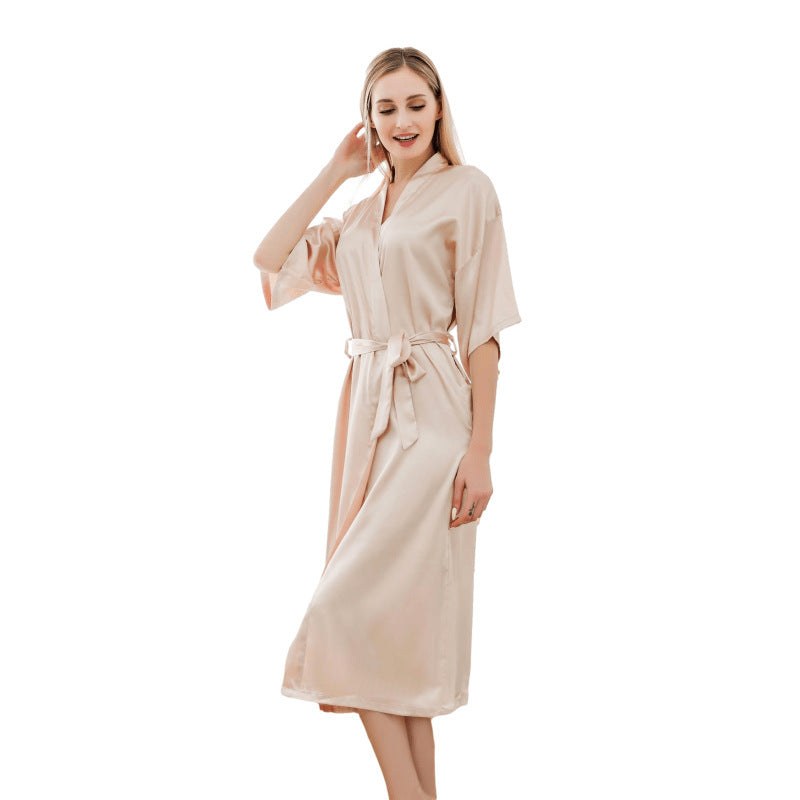 Liana Satin Coat in Champagne