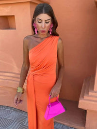 Lia™ Elegant Knot Dress in Purple