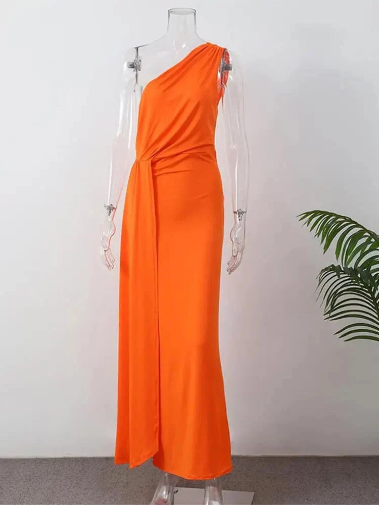 Lia™ Elegant Knot Dress in Purple
