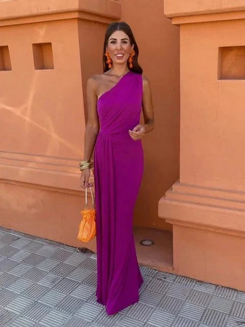 Lia™ Elegant Knot Dress in Purple