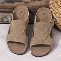 Lidiya Stylish Non Slip And Strap Sandal in Beige