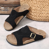 Lidiya Stylish Non Slip And Strap Sandal in Beige