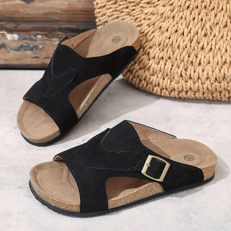 Lidiya Stylish Non Slip And Strap Sandal in Beige