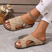 Lidiya Stylish Non Slip And Strap Sandal in Beige