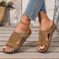Lidiya Stylish Non Slip And Strap Sandal in Beige