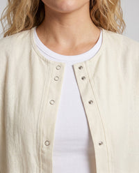 Lila Casual Linen Blouse