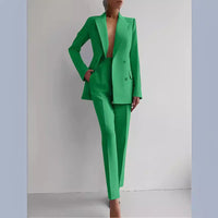 Lila Elegant Blazer with Fitted in Black