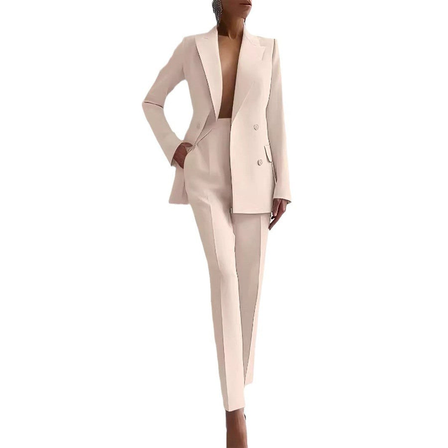 Lila Elegant Blazer with Fitted in Black
