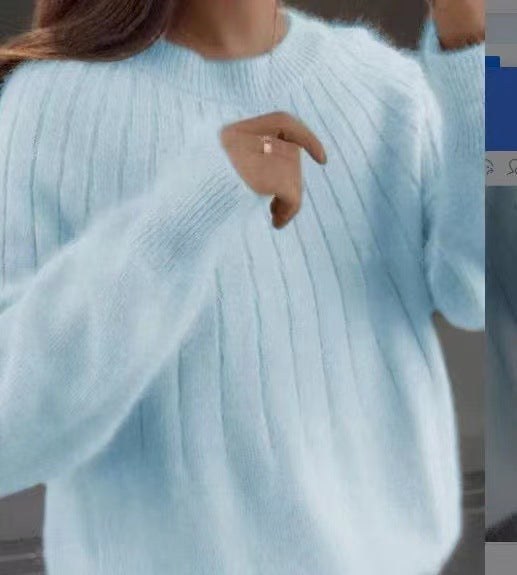 Lila Knit Sweater in Sky Blue