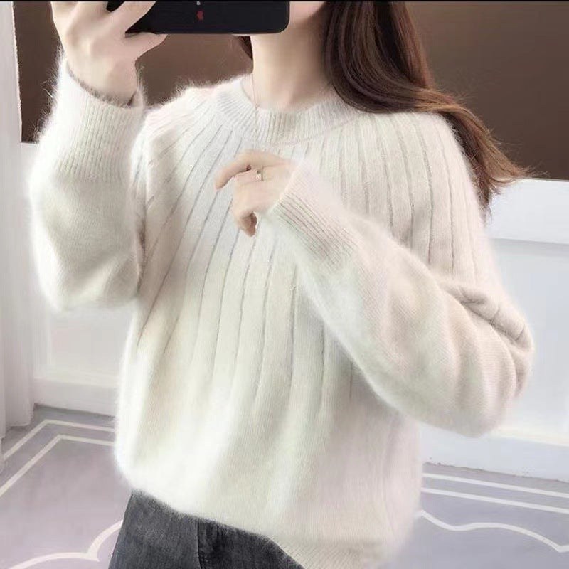 Lila Knit Sweater in White
