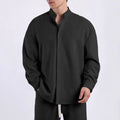 Lilian Blouse with Stand Collar and Long Sleeve