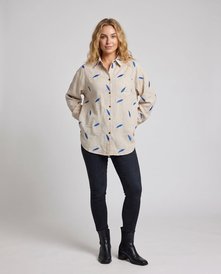 Lilian Casual Blouse with Button Front
