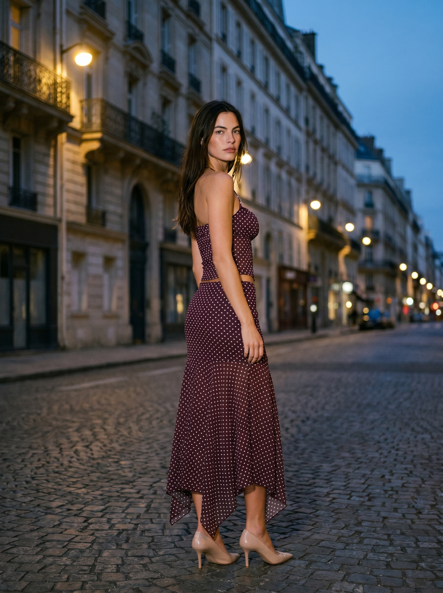 Liliana | Ruched Pajama Midi Set