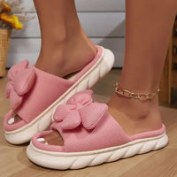 Lilo Bow Slides in Pink