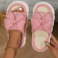 Lilo Bow Slides in Pink