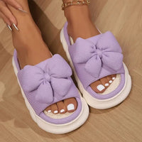 Lilo Bow Slides in Purple
