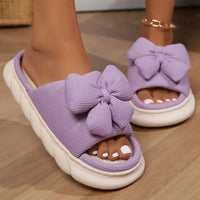 Lilo Bow Slides in Purple