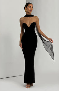 Livia Maxi Dress – Black