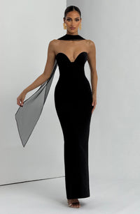 Livia Maxi Dress – Black