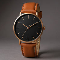 Linea Classic Watch, 39mm in Charcoal Brown