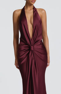 Letizia Gown – Cherry Lacquer