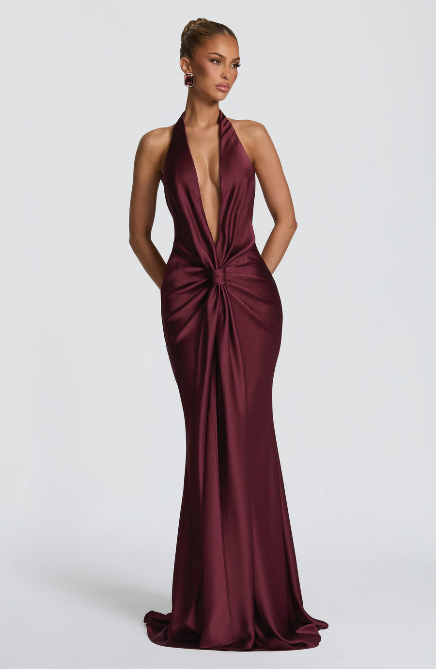 Letizia Gown – Cherry Lacquer