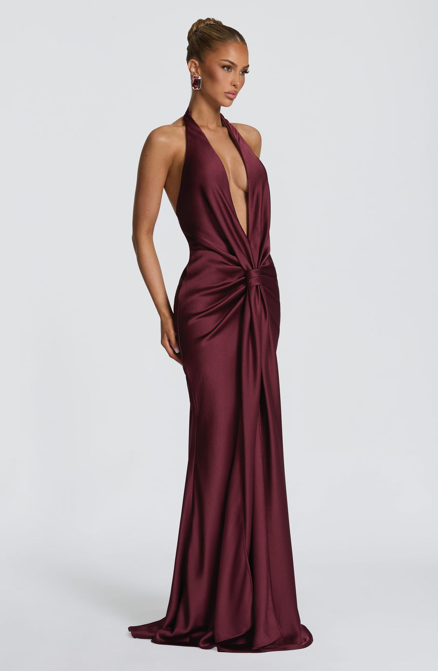 Letizia Gown – Cherry Lacquer