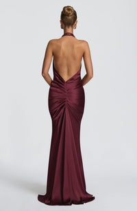 Letizia Gown – Cherry Lacquer