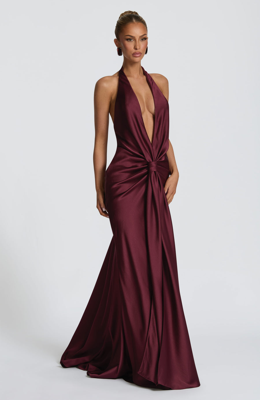 Letizia Gown – Cherry Lacquer