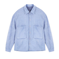 Linnea Casual Jacket with Pockets in Light Blue