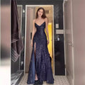 Linnea Elegant Evening Dress with Side Split