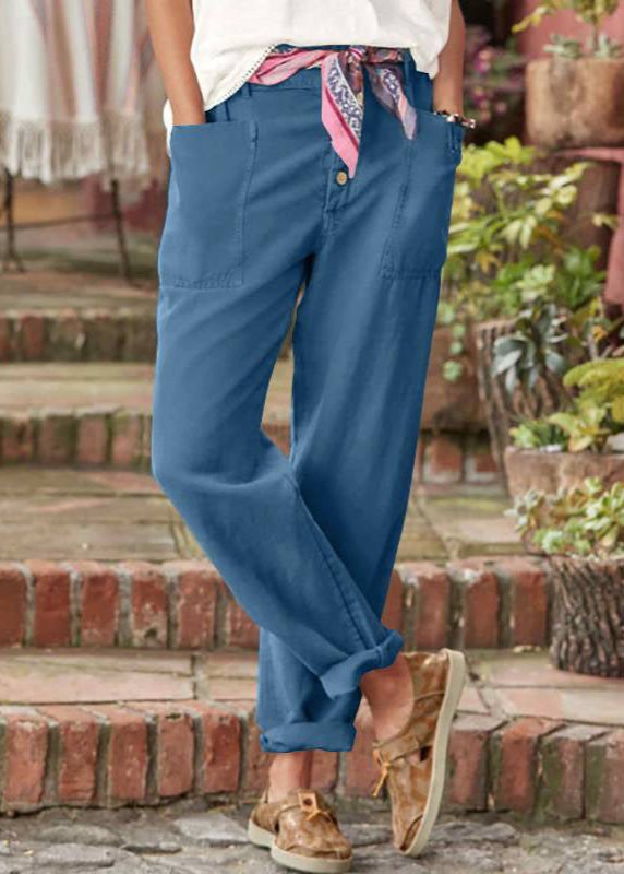 Lise™ Elegant & Relaxed Trousers in Blue