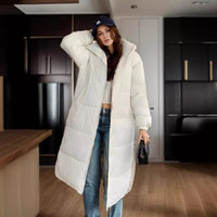 Lisette Coat with Hood in White
