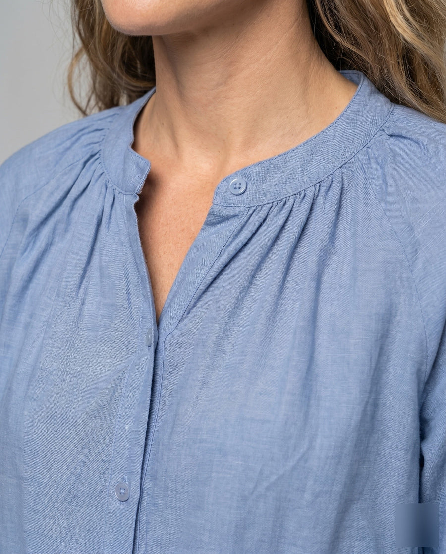 Lisette Elegant Linen Blouse