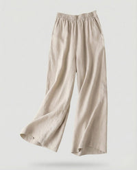 Lisette Linen Trousers in Apricot
