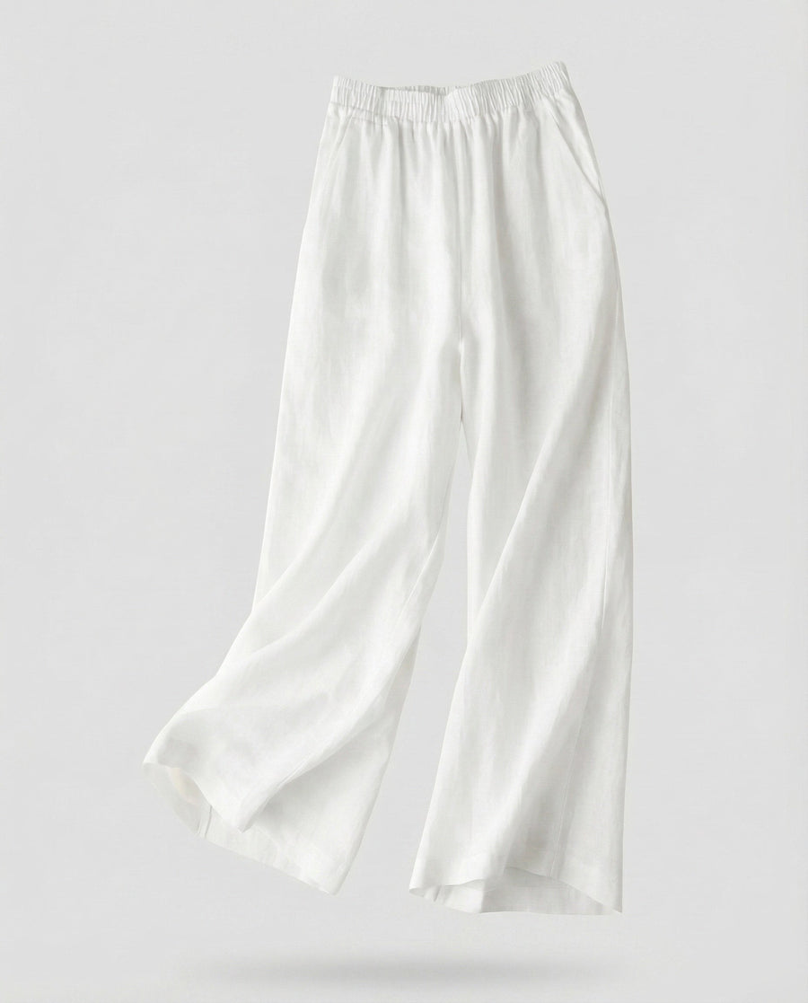 Lisette Linen Trousers in White