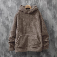 Lisette Sweater with Pockets and Hood in Beige