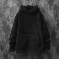 Lisette Sweater with Pockets and Hood in Black