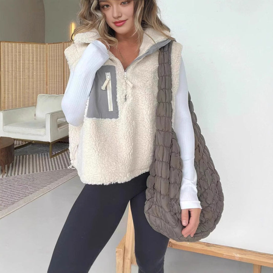 Lisette Vest with Zip Front