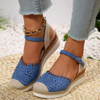 Lisette Vintage Sandals in Blue