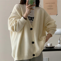 Liv Comfortable Knit Cardigan with Pockets in Cream