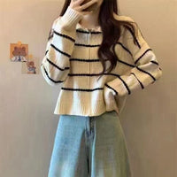 Livia Knit Sweater with Striped
