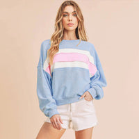 Livia Sweater with Oversized in Blue