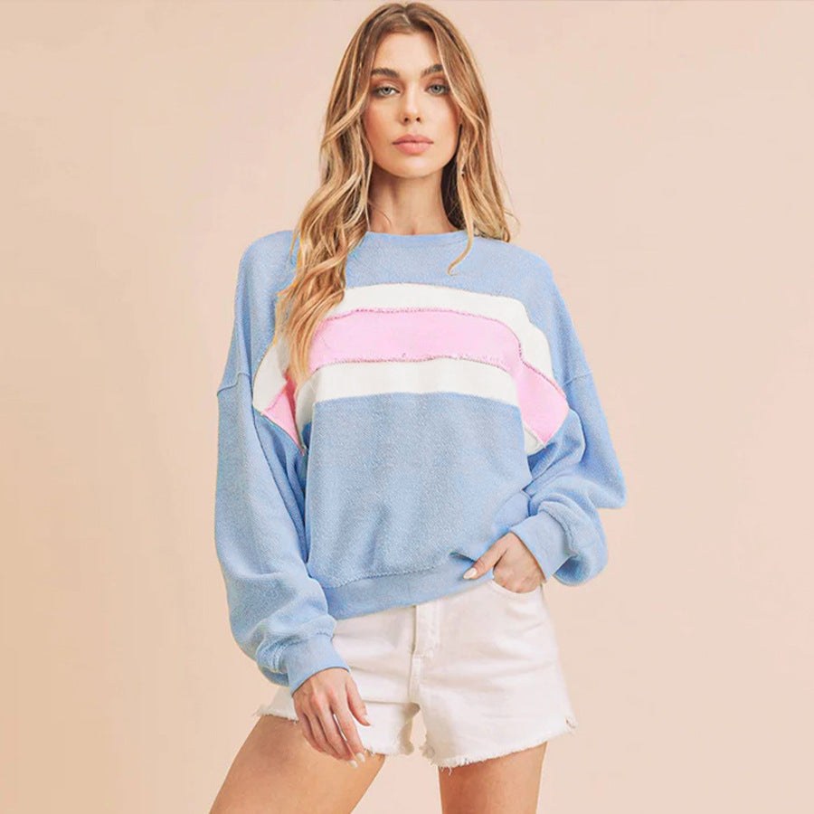 Livia Sweater with Oversized in Blue