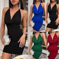 Lola Elegant Mini Dress with V-Neck