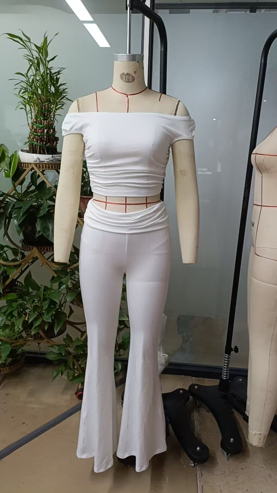 Lola Elegant Two Piece Set in White