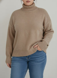 Lola Knit Sweater in Khaki
