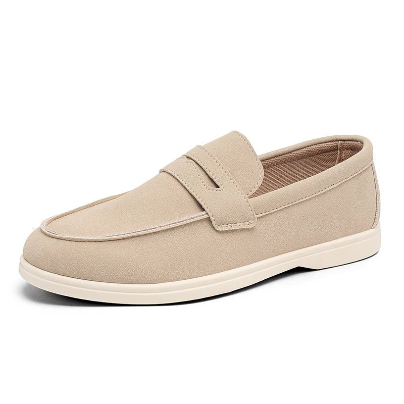 London Penny Loafer in Beige